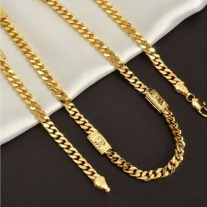 BRAND NEW 18K GOLD VERSACE CUBAN LINK CHAIN‼️